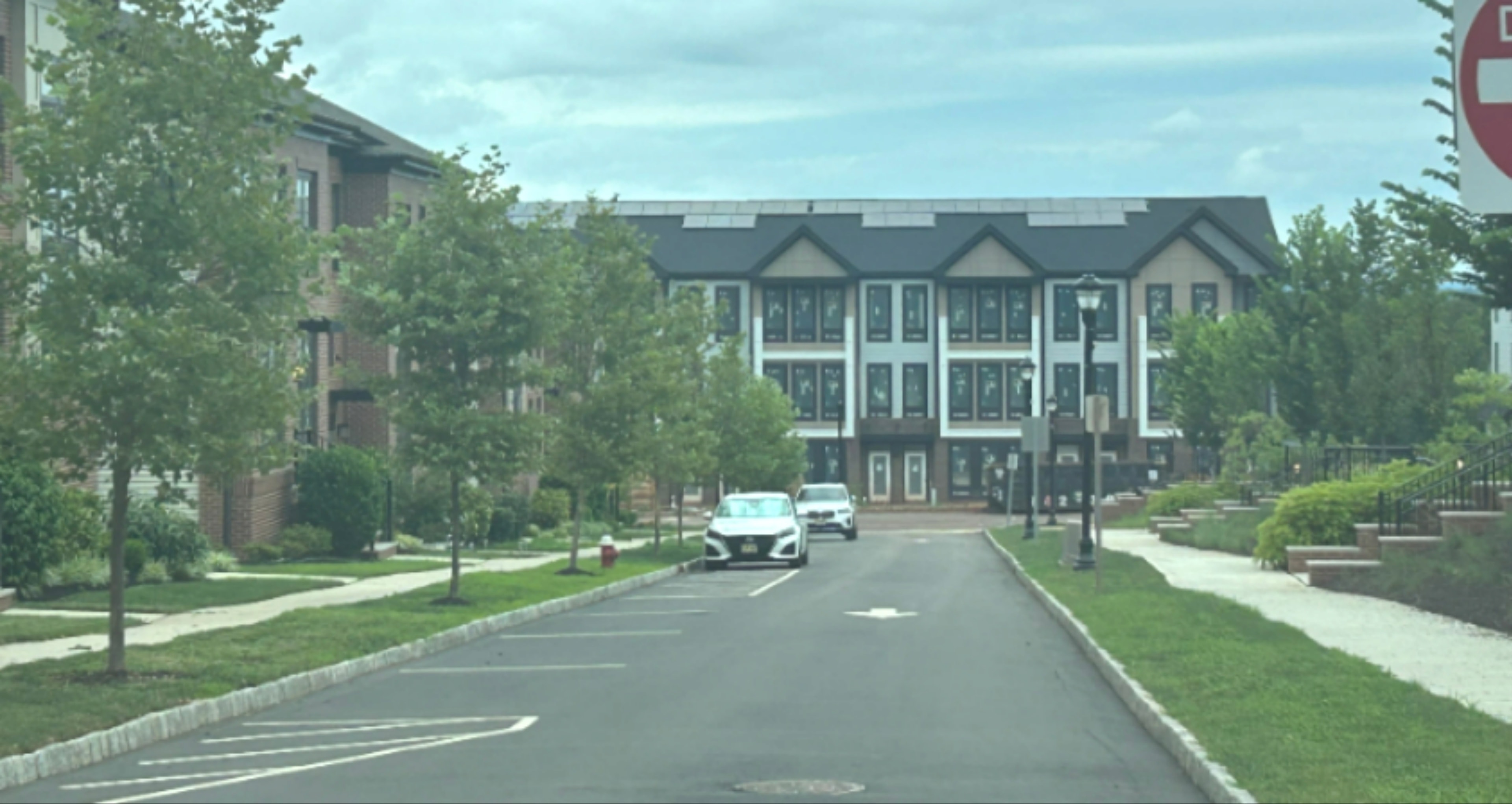 Villas at Montgomery residential community building exterior